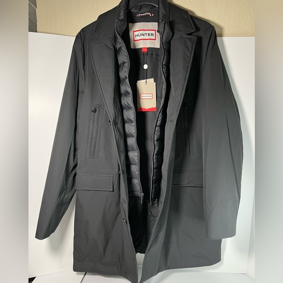 Hunter Other - Hunter Aldgate Insulated Water & Windresitant Blazer Twofer Jacket - Black